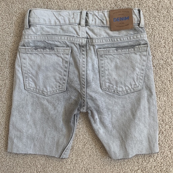 Zara Kids Grey Denim Shorts - Picture 4 of 4